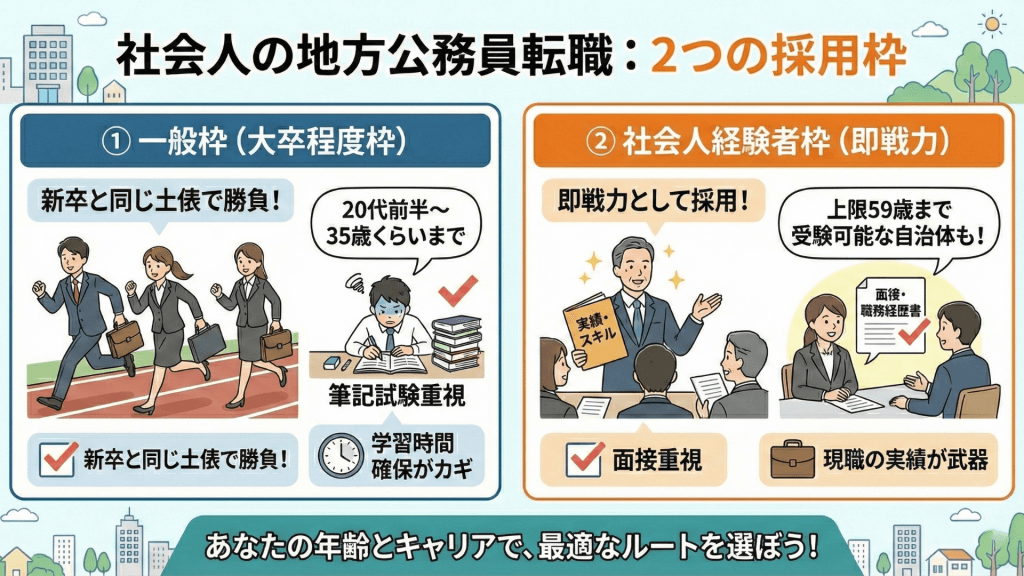 社会人が受験できる「2つの採用枠」とは?