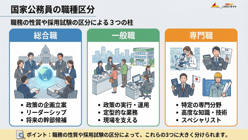 国家公務員の職種区分