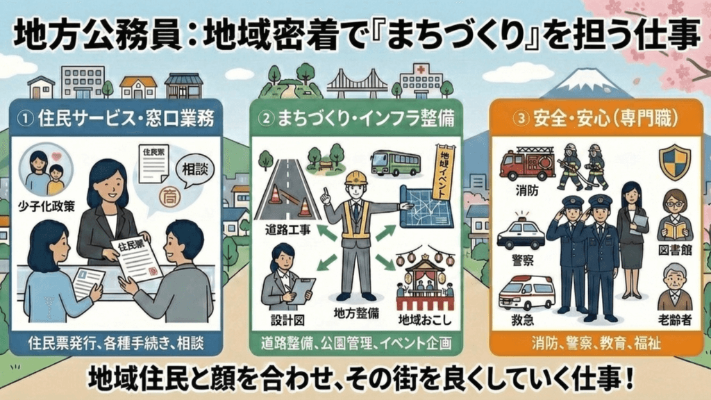 そもそも「地方公務員」ってどんな仕事?