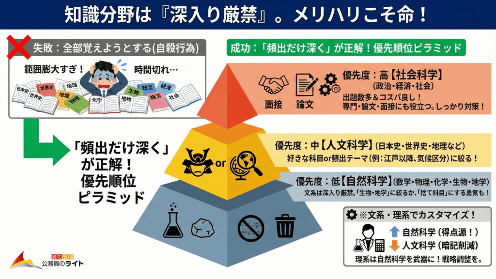 知識分野は「深入り厳禁」。メリハリこそ命