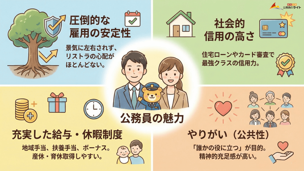 公務員の魅力
