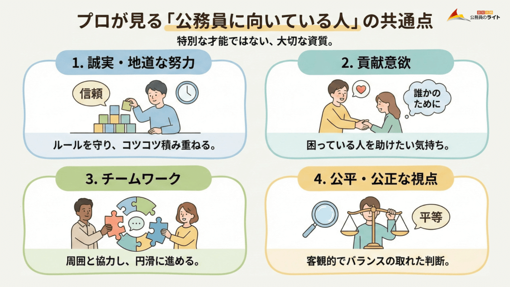 プロが見る「公務員に向いている人」の共通点