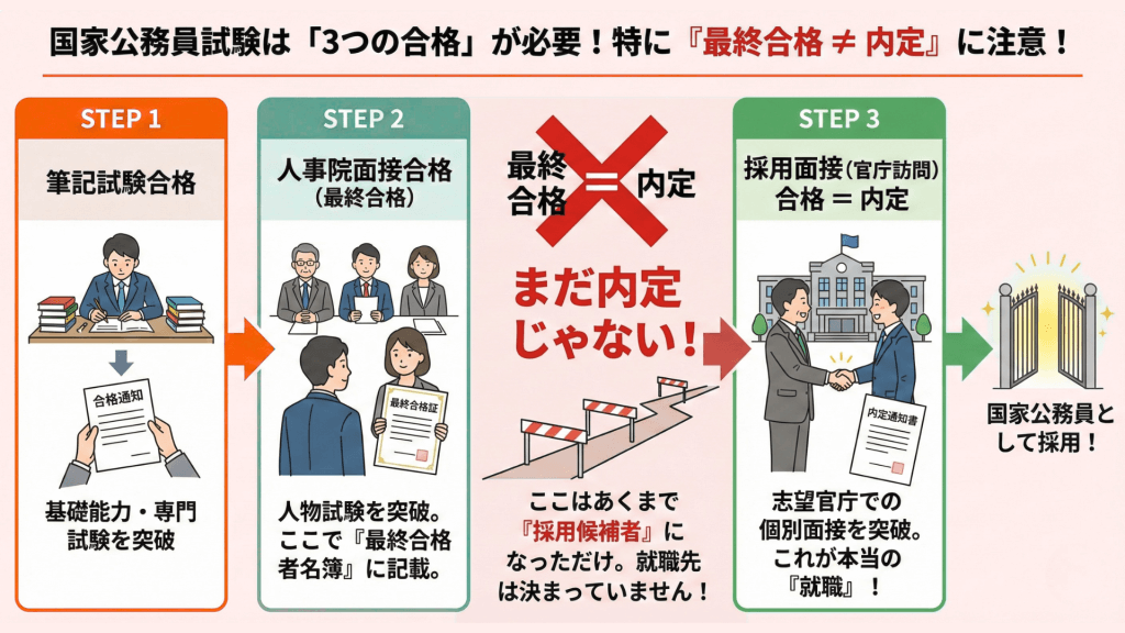 国家公務員試験の「3つの壁」