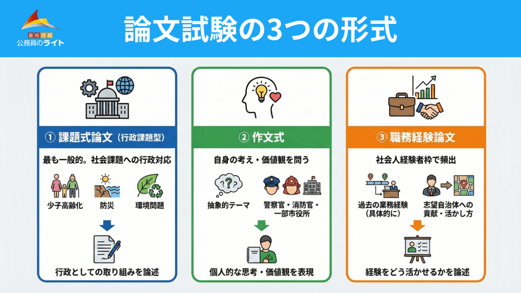 論文試験の3つの形式と重要性