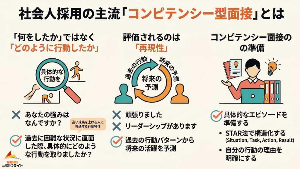 社会人採用の主流「コンピテンシー型面接」とは