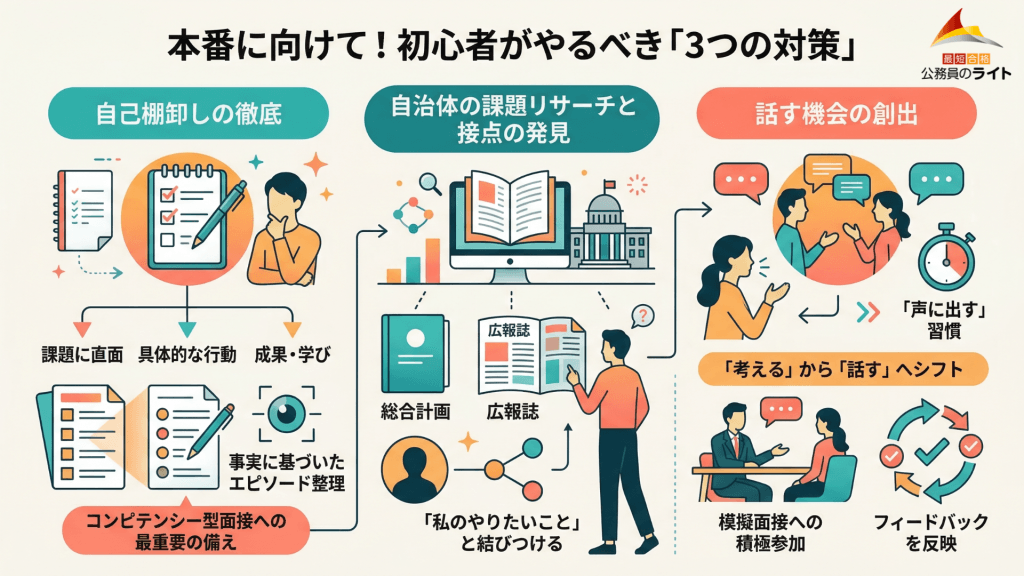 本番に向けて！初心者がやるべき「3つの対策」