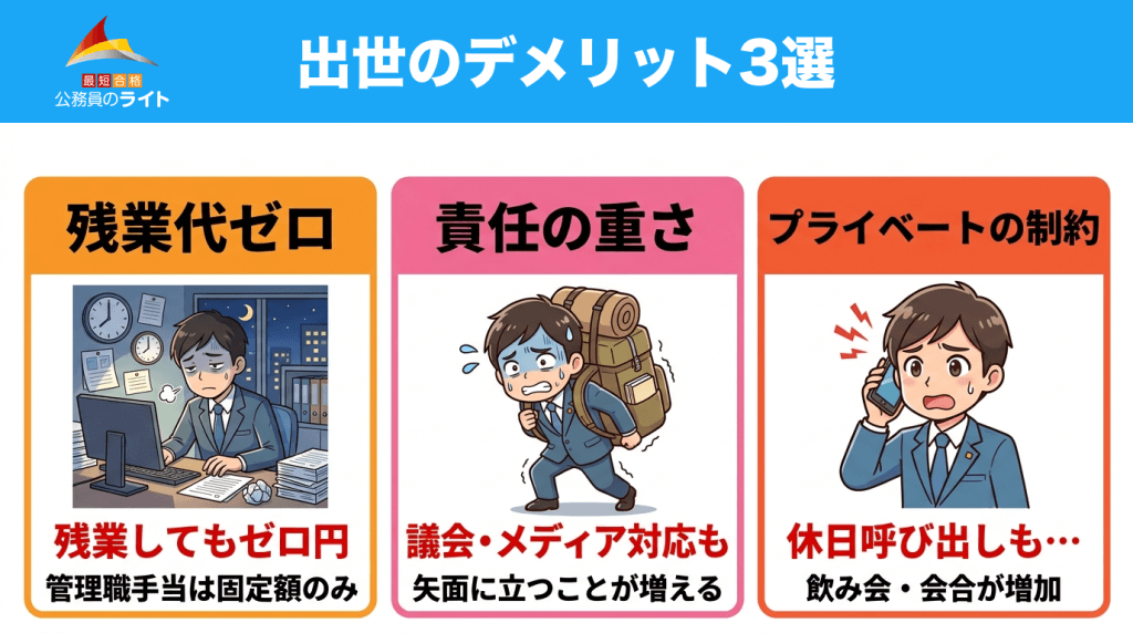 出世のデメリット3選