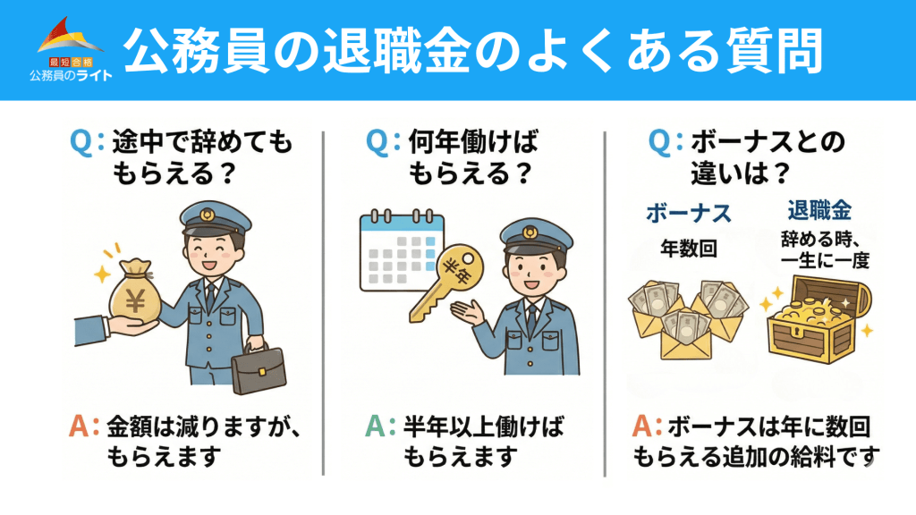 公務員の退職金のよくある質問