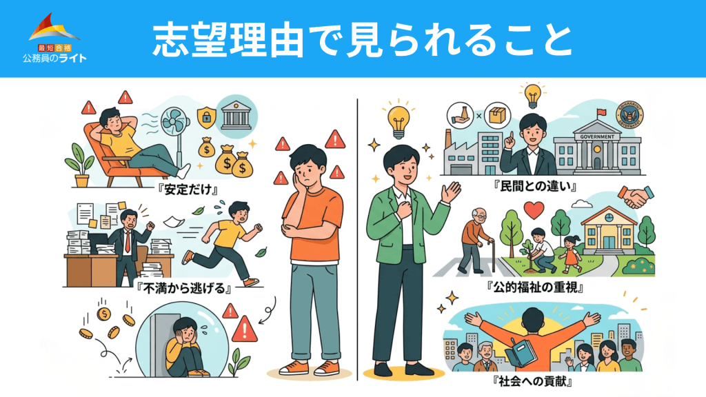 面接官が「公務員への志望理由」を確認する意図