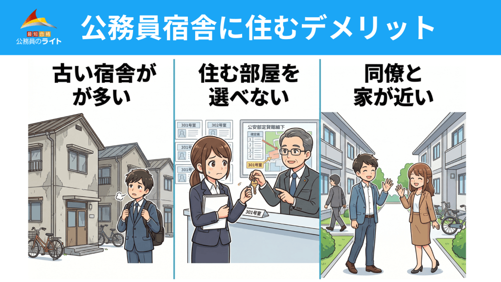 公務員宿舎のデメリット