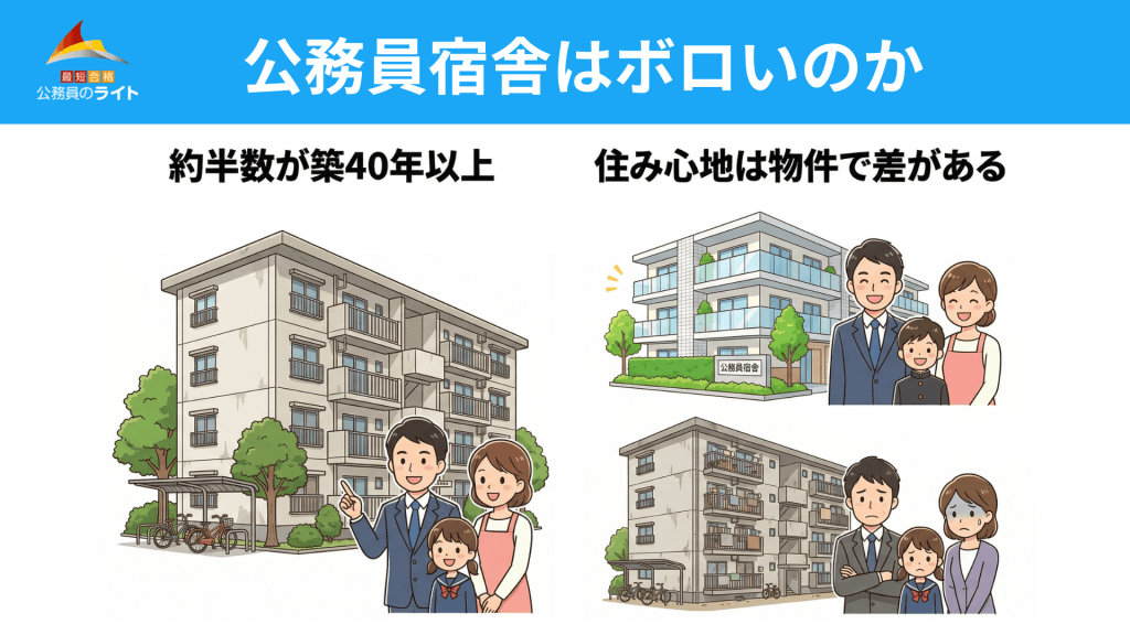 公務員宿舎はボロいのか