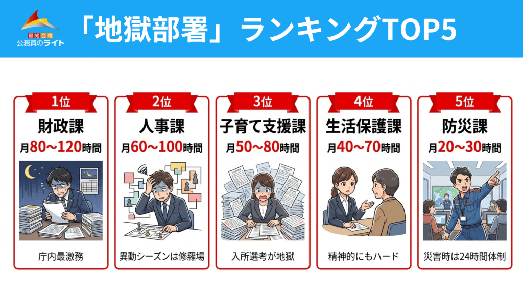 「地獄部署」ランキングTOP5
