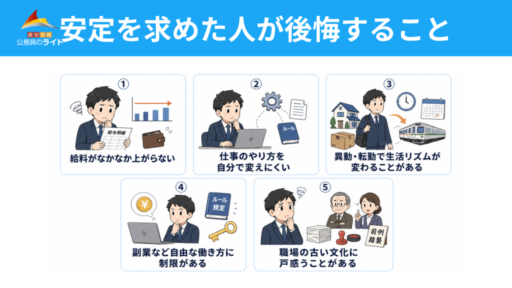 安定を求めた人の後悔