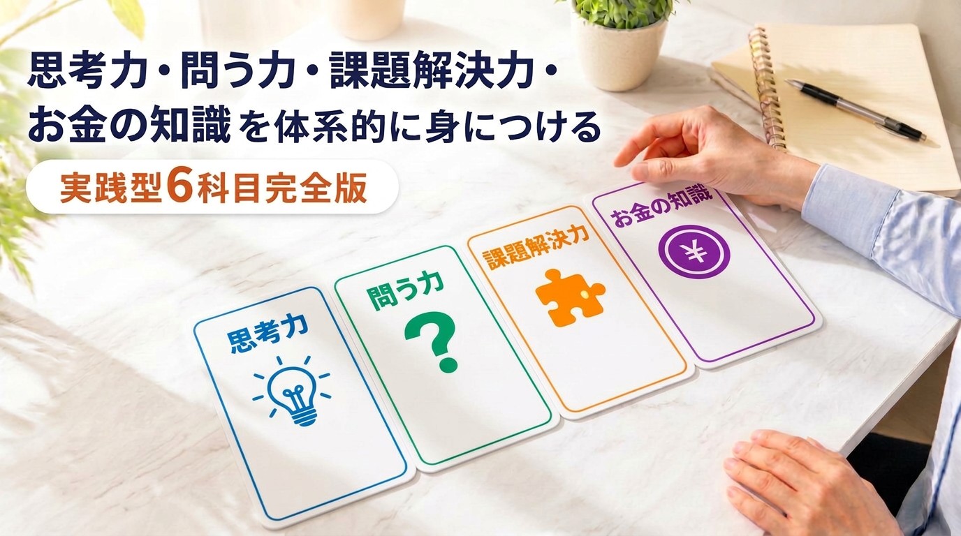 思考力・問う力・課題解決力・お金の知識を体系的に身につける｜実践型6科目完全版